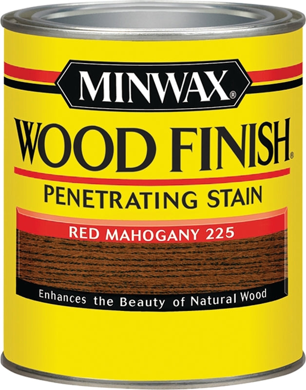 Minwax Wood Finish 70007444 Wood Stain, Red Mahogany, Liquid, 1 qt, Can