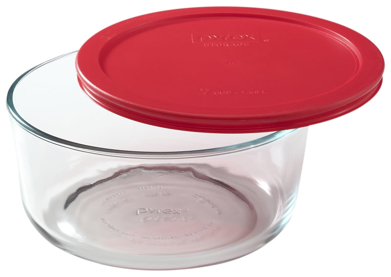 1075429 GLASS W/ RED PLASTIC C