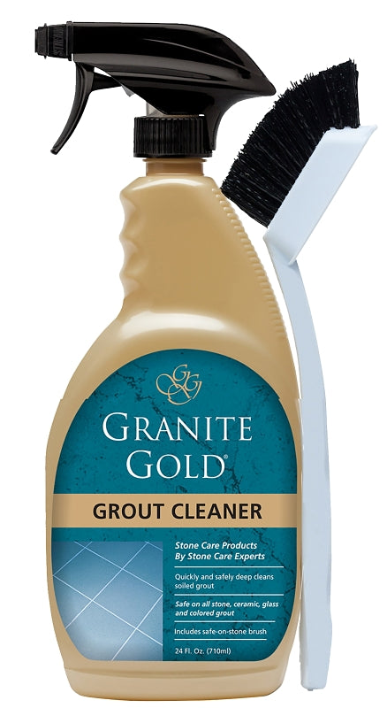 Granite Gold GG0371 Grout Cleaner, 24 oz, Liquid, Citrus, Clear/Haze