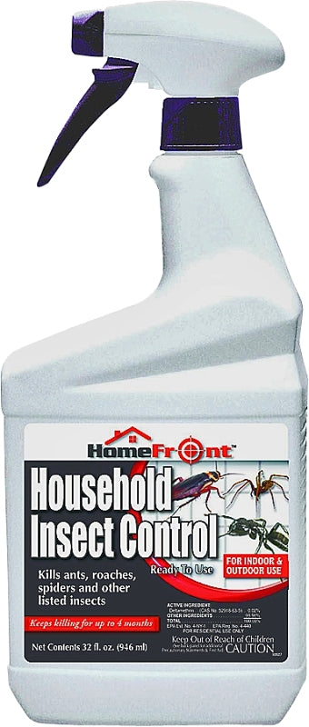 HomeFront 10527 Household Insect Control, Liquid, Spray Application, 1 qt Can