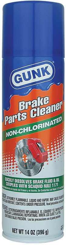 Gunk M710 Brake and Parts Cleaner, 14 oz, Aerosol Can, Liquid, Aromatic