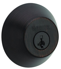 Weiser GD9471 X11P SMT M Deadbolt, 2 Grade, Venetian Bronze, 2-3/8 to 2-3/4 in Backset, 1-3/8 to 1-3/4 in Thick Door