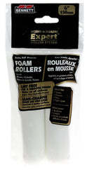 BENNETT 2X6 RND FM Paint Roller Refill, 152 mm L, Foam Cover