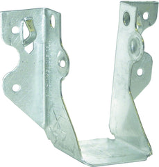 MiTek JUS24-TZ Slant Joist Hanger, 3-1/8 in H, 1-3/4 in D, 1-9/16 in W, 2 in x 4 in, Steel, Zinc, Face Mounting