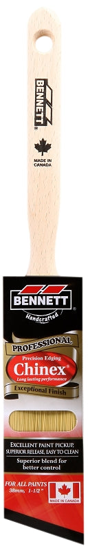 BENNETT PN 9999 38 Paint Brush, 1-1/2 in W, Chinex Blend Bristle