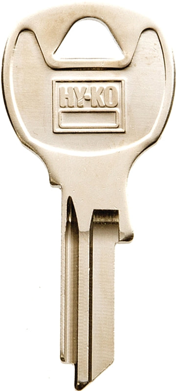 Hy-Ko 11010NA43 Key Blank, Brass, Nickel, For: National Cabinet, House Locks and Padlocks