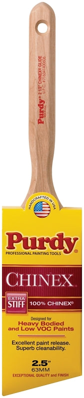 Purdy Chinex Glide 144152925 Trim Brush, Fluted Handle, Stainless Steel Ferrule
