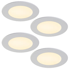 Liteline SLIMLED Classic Series SLM4-30-WH-4 Recessed Downlight, 9 W, 100 to 135 V, LED Lamp, White
