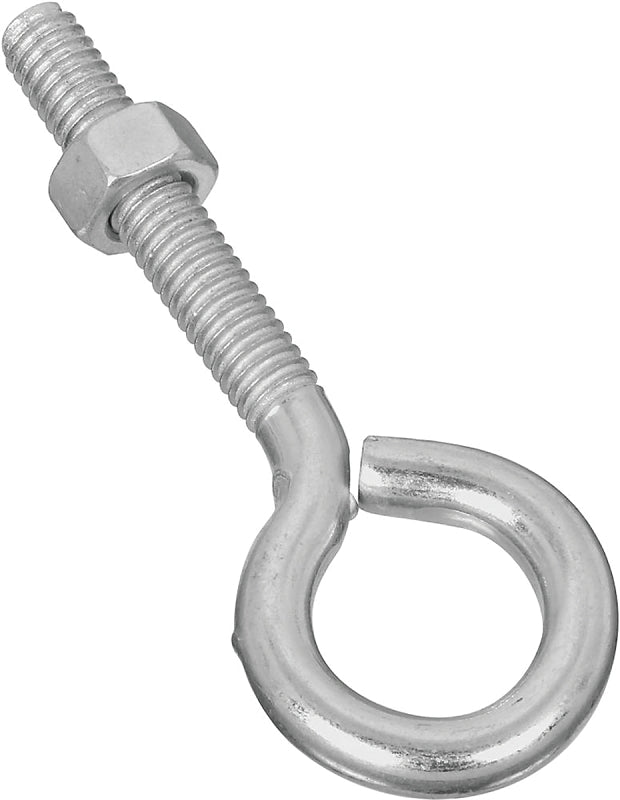 National Hardware N221-218 Eye Bolt, 5/16-18 Thread, 1-3/4 in L Thread, 3/4 in ID Dia Eye, 1.97 in L Shank, Steel, Zinc