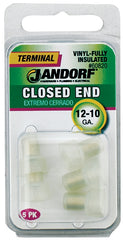 Jandorf 60820 Connector, 12 to 10 AWG Wire, Nylon Insulation, Copper Contact, Clear