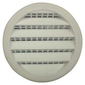 Maurice Franklin PLW-100 Series PLW100 2 Screen Louver, 2-1/4 W, Polypropylene, White