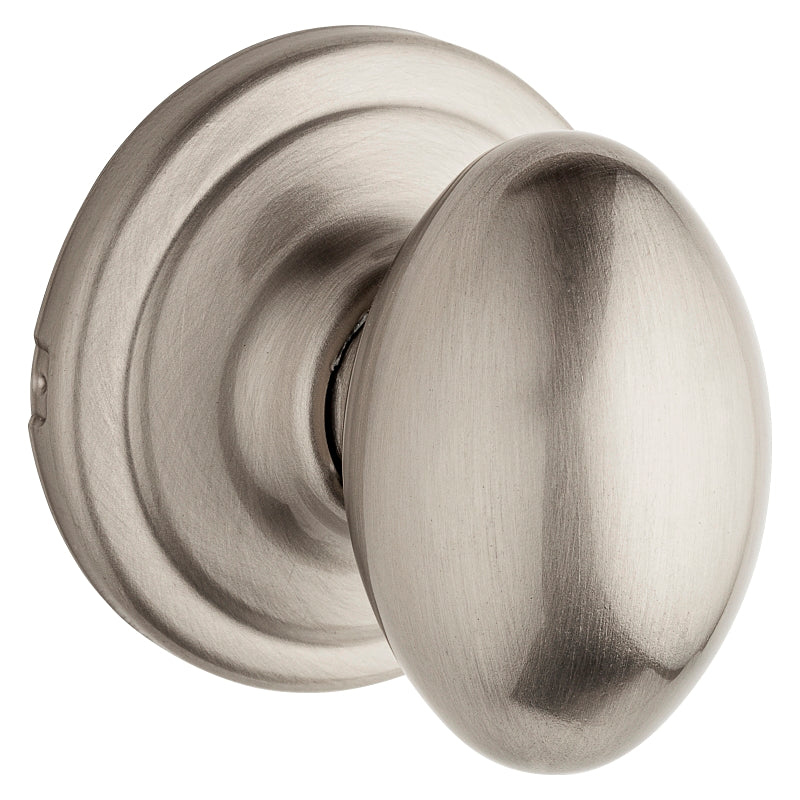 Kwikset 720L 15 Passage Door Lockset, Knob Handle, Satin Nickel, 1-3/8 to 1-3/4 in Thick Door, 2-1/4 in Strike