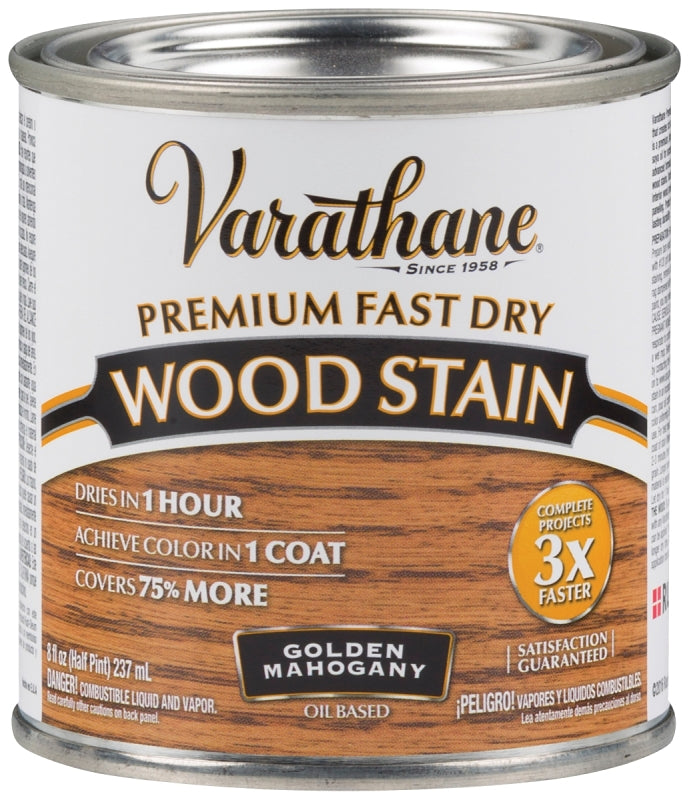 Varathane 262033 Stain, Golden Mahogany, Liquid, 0.5 pt, Can