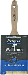 Linzer 3832-4 Paint Brush, 4 in W, 3-1/2 in L Bristle, Polyester Bristle, Varnish Handle