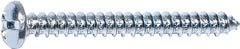 Midwest Fastener 03178 Screw, #8 Thread, Coarse Thread, Pan Head, Phillips, Slotted Drive, Diamond Point, Steel, Zinc