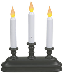 Xodus Innovations FPC1330A Candle, 10-1/4 in H Candle, Aged Bronze/White Candle, D Alkaline Battery, LED Bulb