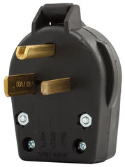 Eaton S41-SP Power Plug, 2-Pole, 30 A, 125 VAC, NEMA: NEMA 5-30P, 5-50P, Black