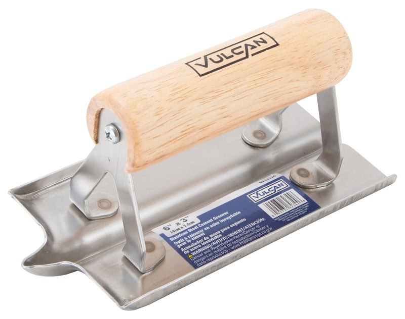 Vulcan 16901-3L Concrete Groover, 1.125 in Radius, Stainless Steel Blade