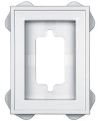 Builders Edge 130030002001 Mounting Block, 6-5/16 in L, 4-1/2 in W, White