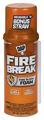 Touch 'n Foam Fire Break 4004501212 Flame Resistant Sealant, Amber, 60 to 100 deg F, 12 oz Can