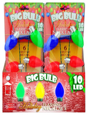 Hometown Holidays 702325 Holiday Flashing Necklace, Big Bulb, Multi-Color