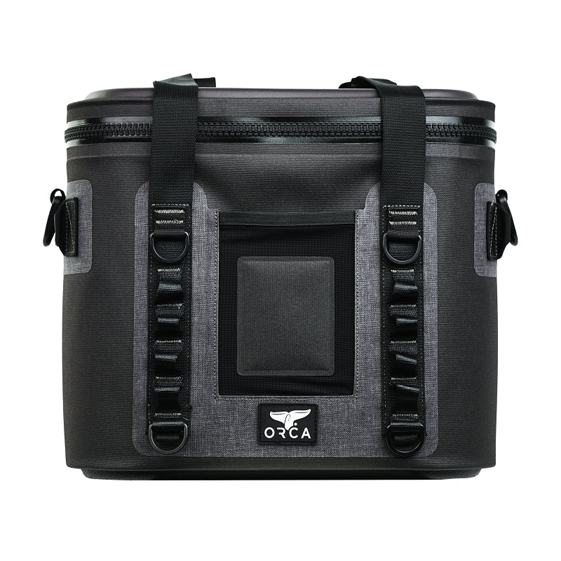 Orca Walker Series W20SB Soft Side Cooler, 14-1/2 in L, 11 in W, 50 lb, Meta-Polymer/TPU, Slate Blue, Zipper