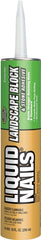 Liquid Nails LN-905 Landscape Block Adhesive, Paste, Mild Latex, White, 10 oz Cartridge