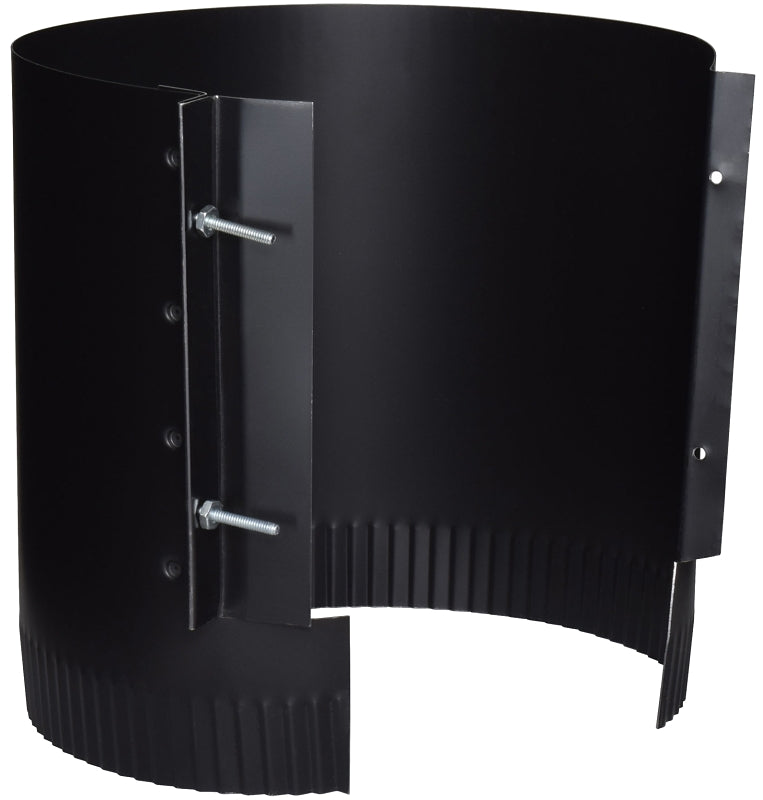 Imperial BM0036 Connector Drawband, 8 in, 24 ga Thick Wall, Steel, Black, Matte