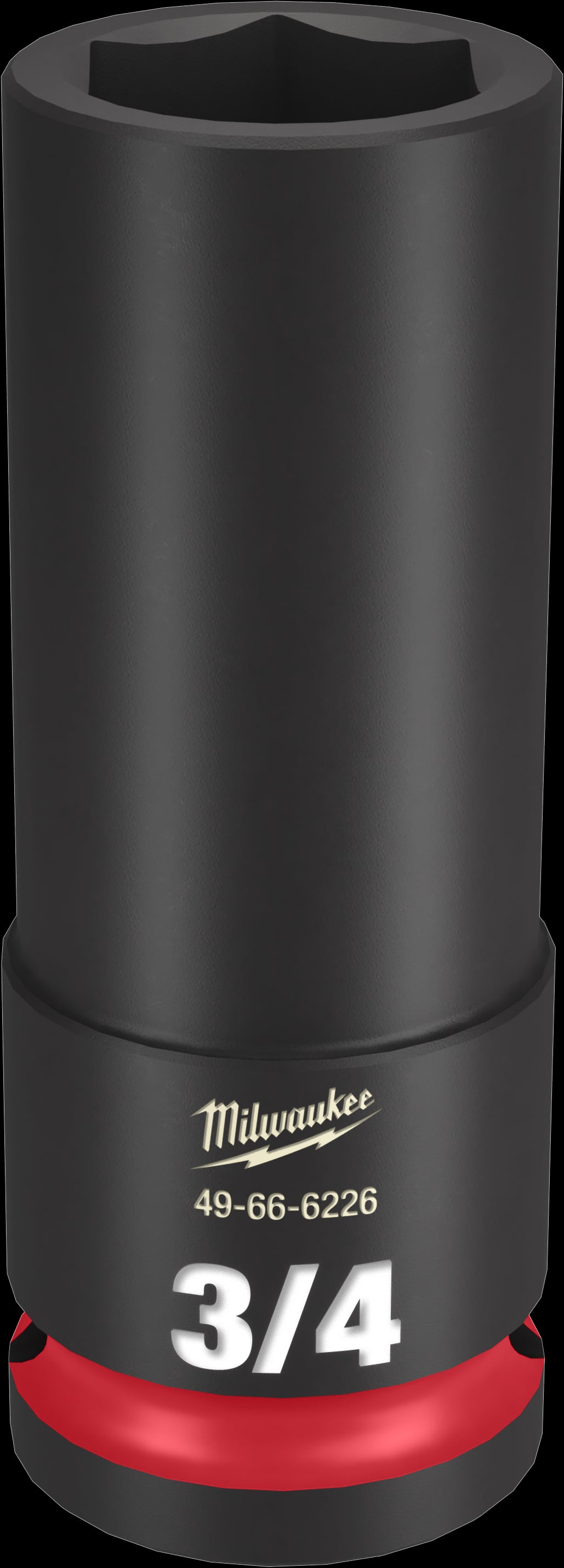 Milwaukee SHOCKWAVE Impact Duty Series 49-66-6226 Deep Impact Socket, 3/4 in Socket, 1/2 in Drive, Square Drive