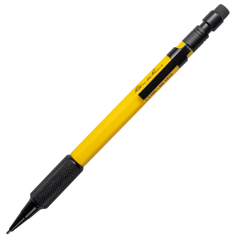 Rite in the Rain YE13 Mechanical Clicker Pencil, 1.3 x 120 mm Lead, 2B Lead, Dark Lead, ABS Barrel, 6 in L