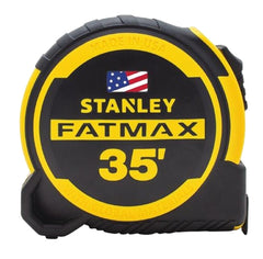 Stanley FMHT36335S Tape Measure, 35 ft L Blade, 1-1/4 in W Blade, Steel Blade, ABS Case, Black/Yellow Case