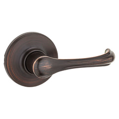 Kwikset 200DNL 11P Passage Door Lever, Non-Locking Lock, Venetian Bronze, Zinc, Residential, Reversible Hand, 3 Grade