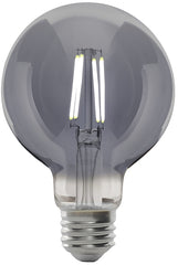 Feit Electric G25/SMK/VG/LED Filament LED Bulb, Globe, G25 Lamp, 25 W Equivalent, E26 Lamp Base, Dimmable, Smoke