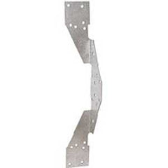 MiTek RT10 Double Hurricane Tie, 1-9/16 in W, 10-3/4 in H, Steel, G30 Galvanized
