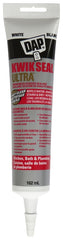 DAP KWIK SEAL ULTRA 74823 Premium Kitchen and Bath Sealant, White, 4 hr Curing, 40 to 100 deg F, 162 mL Tube