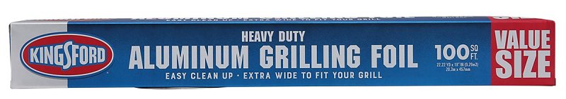 Kingsford BBP12022 Heavy-Duty Grilling Foil, Aluminum, Gray