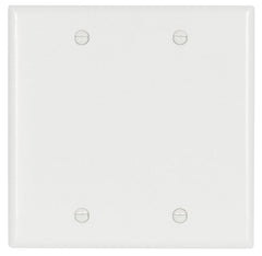 2137W-BOX WHT BLANK PLATE 2G