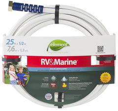 Swan MRV12025 Water Hose, 1/2 in ID, 25 ft L, White