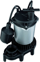 Flotec FPZS50T Sump Pump, 1-Phase, 4.1 A, 115 V, 0.5 hp, 1-1/2 in Outlet, 22 ft Max Head, 960 gph, Thermoplastic