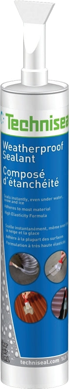 Techniseal 140-701 Weatherproof Sealant, Clear, 300 mL Tube