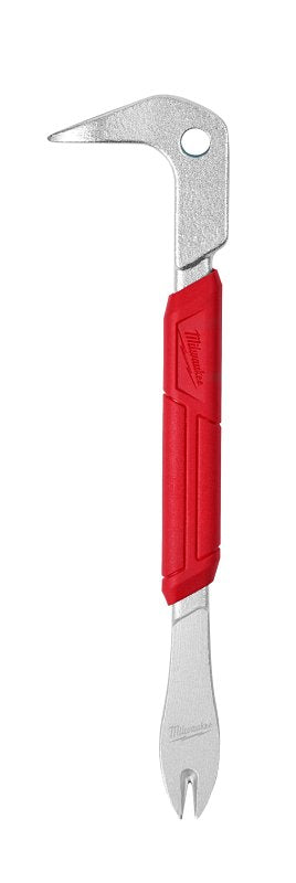 Milwaukee 48-22-9030 Finish Nail Puller, 9 in L, Beveled Edge Tip, Steel, Red/Silver, 2 in W