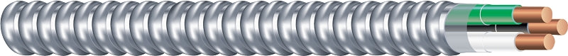 Southwire Armorlite 68580023 Armored Cable, 12 AWG Cable, 2 -Conductor, Copper Conductor, PVC Insulation