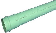 Charlotte Pipe S/M 06004G 1400 Pipe, 4 in, 14 ft L, SCH 40 Schedule, PVC, Green