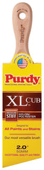 Purdy XL Cub 144153320 Angular Trim Brush, 2 in W, 2-11/16 in L Bristle, Nylon/Polyester Bristle