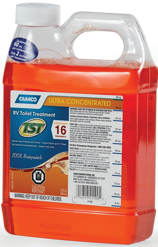 TST 41190 RV Toilet Treatment, 32 oz Bottle, Fresh Citrus