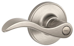 Schlage J Series J40SEV619 Privacy Lever, Mechanical Lock, Satin Nickel, Lever Handle, Metal, Residential, Grade 3 Grade