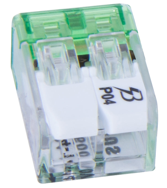 GB 19-PCL2 2-Port Lever Connector, 24 to 14 AWG Wire, 2 -Pole
