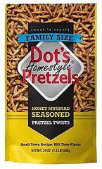 Dot's Homestyle Pretzels 7050 Snacks, Honey Mustard Flavor, 24 oz