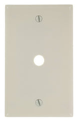 Leviton 000-78013-000 Wallplate, 4-1/2 in L, 2-3/4 in W, 1 -Gang, Plastic, Almond, Smooth