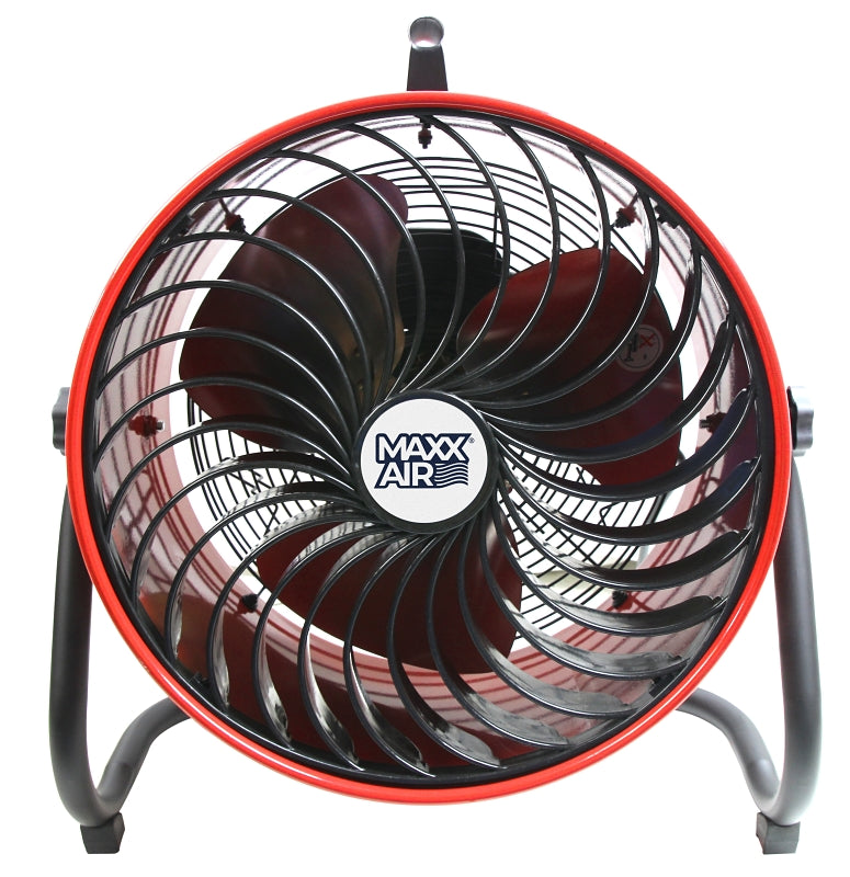 FAN FLOOR HI VELOCITY RED 16IN